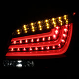 Coolstuffguru Compatible with BMW E60 5-Series Sedan Glossy Black Neon LED Bar Smoke Tail Brake Lights