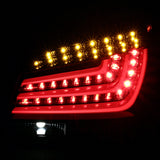 Coolstuffguru Compatible with BMW E60 5-Series Sedan Pearl Black Neon LED Bar Tail Brake Lights Pair