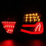 Coolstuffguru Compatible with BMW E90 3-Series 4Dr Sedan Black LED Tail Lights Rear Brake Lamps Left+Right