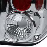 Coolstuffguru Chrome Housing Clear Lens Tail Lights Compatible with Ford Expedition 2003-2006 L+R Pair Taillight Assembly