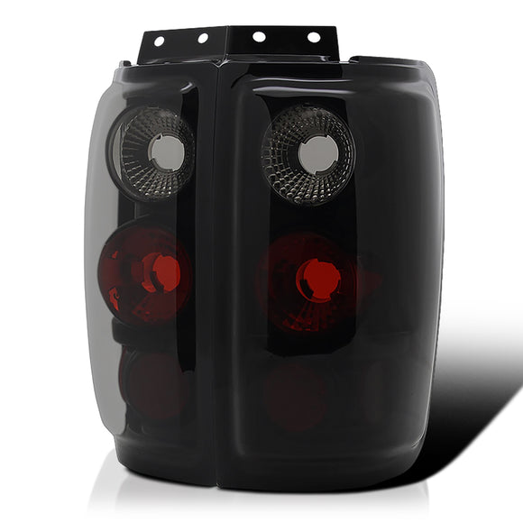 Coolstuffguru Compatible with Ford Expedition Dark Glossy Black Smoke Altezza Tail Brake Lights