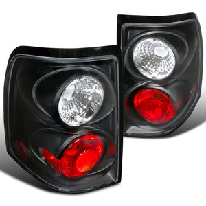 Coolstuffguru Black Housing Clear Lens Tail Lights Compatible with Ford Explorer 2002-2005 L+R Pair Taillight Assembly