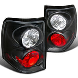 Coolstuffguru Black Housing Clear Lens Tail Lights Compatible with Ford Explorer 2002-2005 L+R Pair Taillight Assembly