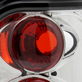 Coolstuffguru Chrome Housing Clear Lens Tail Lights Compatible with Ford Explorer 1998-2001 L+R Pair Taillight Assembly