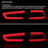 Coolstuffguru Compatible with Mitsubishi Lancer/ Lancer EVO X Jet Black Full LED Tail Lights Brake Lamps Pair