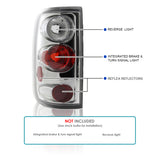 Coolstuffguru Compatible with Ford F150 Style Side Chrome Clear Altezza Tail Lights Lamps Pair