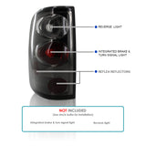 Coolstuffguru Compatible with Ford F150 Smoke Tint Chrome Altezza Tail Lights
