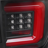 Coolstuffguru Black Housing Clear Lens LED Tail Light Red Bar Compatible with Ford F150 2009-2014 Tail Lamp Assembly