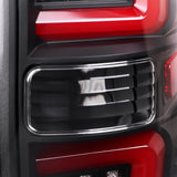 Coolstuffguru Black Housing Clear Lens LED Tail Light Red Bar Compatible with Ford F150 2009-2014 Tail Lamp Assembly