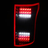 Coolstuffguru Compatible with Ford F150 F-150 Pickup Glossy Black Smoke Lens Rear Brake Full LED Tail Lights