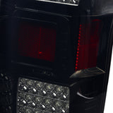 Coolstuffguru Compatible with Ford F150 F-150 Pickup Glossy Black Smoke Lens Rear Brake Full LED Tail Lights