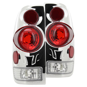 Coolstuffguru Compatible with Ford F150 F250 F350 3D Design Styleside Chrome Tail Lights