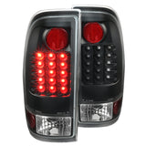 Coolstuffguru Compatible with Ford F150 Heritage F250 SD Styleside Black LED Rear Tail Brake Lights