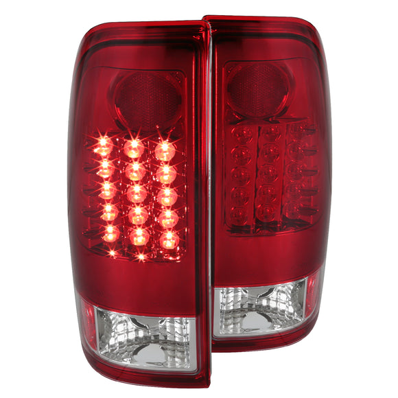 Coolstuffguru Compatible with Ford F150 F250 Red Clear Led Tail Lights