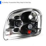 Coolstuffguru Compatible with Ford F150 Xl Xlt Flareside Chrome Housing Altezza Tail Lights