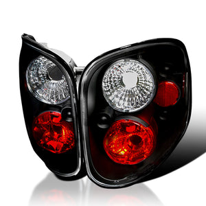 Coolstuffguru Compatible with Ford F150 Xl Xlt Flareside Black Housing Tail Lights