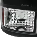 Coolstuffguru Compatible with Ford F250 F350 F450 F550 Super Duty Black Clear LED Tail Lights Rear Lamp Pair