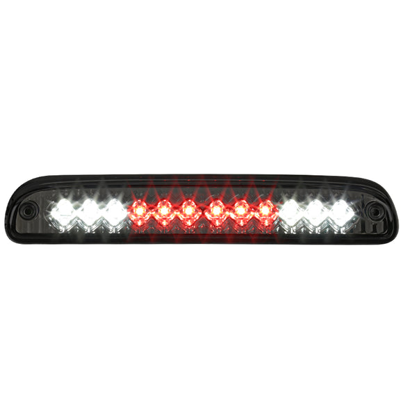 Coolstuffguru Compatible with Ford F250 F350 Super Duty Smoked Led Third Brake Light Stop Lamp