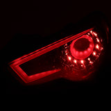 Coolstuffguru Compatible with Subaru BRZ Scion FRS Sequential LED Jet Black Signal Rear Brake Tail Lights