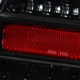 Coolstuffguru Compatible with Ford 2010-2012 Fusion Slick Black Clear Full LED Tail Lights Lamps DRL Tube