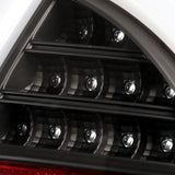 Coolstuffguru Compatible with Ford 2010-2012 Fusion Black Clear Full LED Tail Lights Lamps DRL Tube Bar