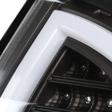 Coolstuffguru Compatible with Ford 2010-2012 Fusion Black Clear Full LED Tail Lights Lamps DRL Tube Bar