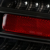 Coolstuffguru Compatible with Ford 2010-2012 Fusion Black Clear Full LED Tail Lights Lamps DRL Tube Bar