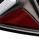 Coolstuffguru Compatible with Ford 2010-2012 Fusion Black Clear Full LED Tail Lights Lamps DRL Tube Bar