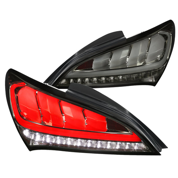 Coolstuffguru Compatible with Hyundai Genesis Coupe 2Dr Full LED Smoke Sequential Tail lights Brake Lamps