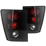 Coolstuffguru Compatible with Jeep Grand Cherokee Laredo/Limited Altezza Black Tail Lights