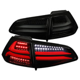 Coolstuffguru Compatible with Volkswagen Golf MK7 Replacement Glossy Black Full LED Rear Tail Lights Brake Lamps