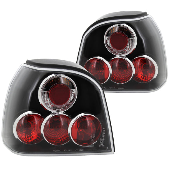 Coolstuffguru Compatible with Volkswagen Golf Gl Cl Hatchback Mk3 Black Altezza Tail Lights