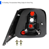 Coolstuffguru Fits VW Golf GTI MK4 Black Headlights w/ Built-in Fog Lamps+Tail Brake Lights