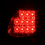 Coolstuffguru Compatible with Lexus GS300/400/430 Crystal Smoke Tint Red LED Trunk Tail Lights