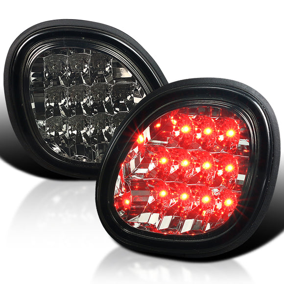 Coolstuffguru Compatible with Lexus GS300/400/430 Crystal Smoke Tint Red LED Trunk Tail Lights