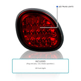 Coolstuffguru Compatible with Lexus GS300 400 430 Red LED Rear Tail Trunk Lights Brake Lamps