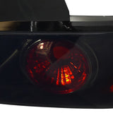 Coolstuffguru Compatible with Acura Integra 2Dr Smoke Lens Glossy Black Tail Rear Lights