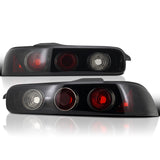 Coolstuffguru Compatible with Acura Integra 2Dr Smoke Lens Glossy Black Tail Rear Lights