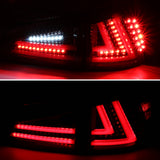 Coolstuffguru Compatible with 2006-2008 Lexus IS250 IS350 Jet Black Full LED Tail Lights Rear Brake Lamps Left+Right