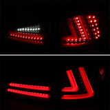 Coolstuffguru Black Housing Clear Lens Red LED Bar Tail Lights Compatible with Lexus IS250 IS350 2006-2008 L+R Pair Taillight Assembly