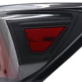 Coolstuffguru Black Housing Clear Lens Red LED Bar Tail Lights Compatible with Lexus IS250 IS350 2006-2008 L+R Pair Taillight Assembly