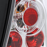 Coolstuffguru Compatible with Volkswagen Jetta Mk4 Chrome Clear Altezza Tail Lights