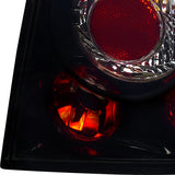 Coolstuffguru Compatible with Volkswagen Jetta Bora Smoke Lens Glossy Black Altezza Tail Rear Lights