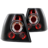 Coolstuffguru Compatible with Volkswagen Jetta Bora Mk4 Black Euro Altezza Tail Lights