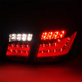 Coolstuffguru Compatible with Lexus LS460 Red Clear Full LED Tail Lights+Trunk Lamps Pair 4PC