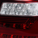 Coolstuffguru Compatible with Lexus LS460 Red Clear Full LED Tail Lights+Trunk Lamps Pair 4PC