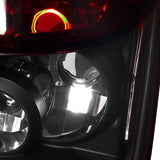 Coolstuffguru Compatible with Dodge Magnum Se Sxt Rt Wagon Black Housing Red Lens Tail Lights