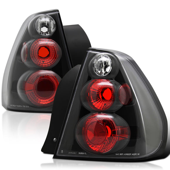 Coolstuffguru Compatible with Chevy Malibu Base Ls Lt Black Housing Altezza Tail Lights