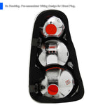 Coolstuffguru Compatible with Mini Cooper Base/ Mini Cooper S Black Altezza Tail Lights