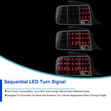 Coolstuffguru Compatible with Ford Mustang Sequential Black Led Tail Lights